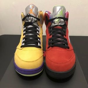 Men’s Size 9.5 Retro Jordan 5’s “What The”